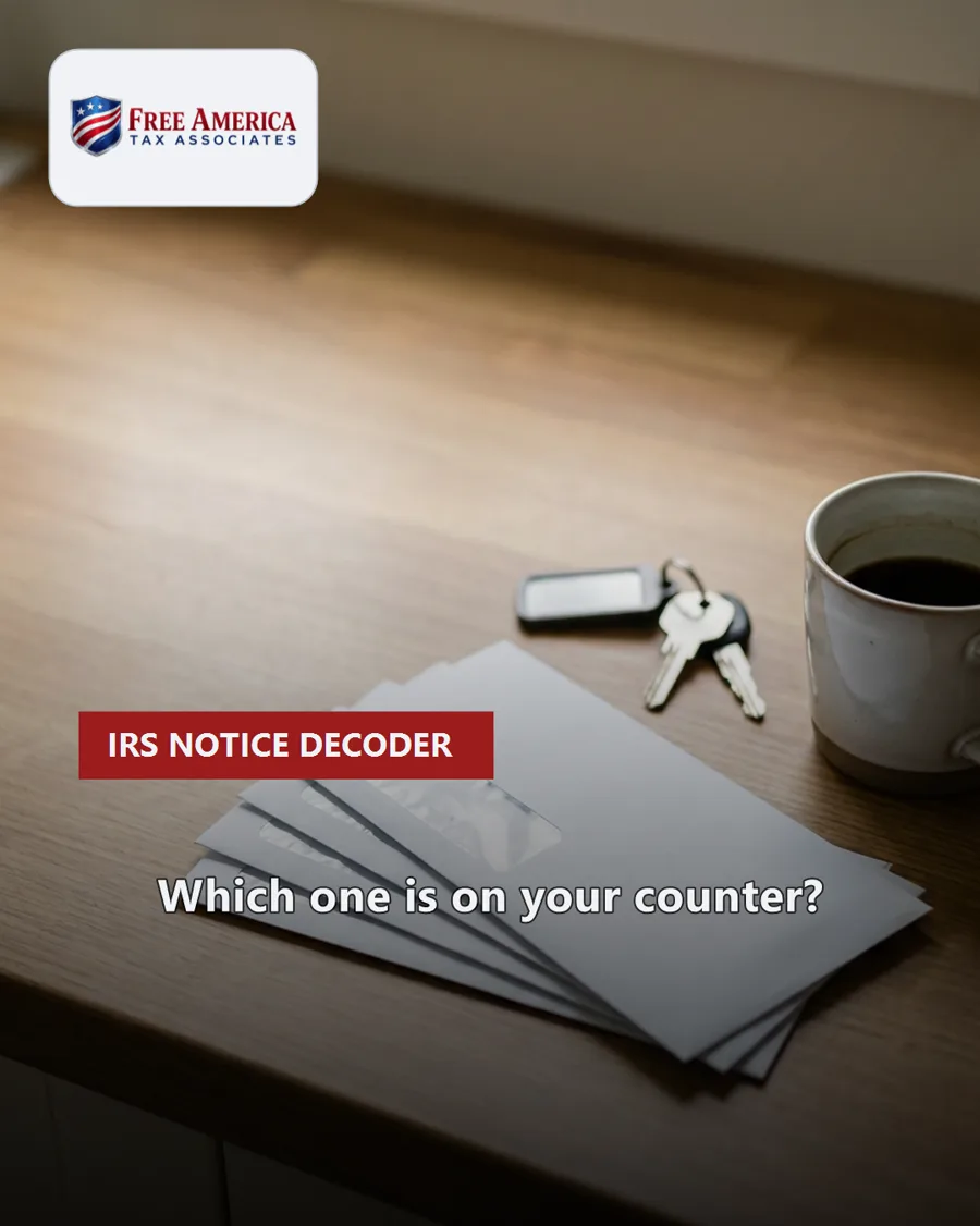 IRS notice decoder, card 1